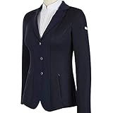  Animo Equitazione Damen Wettkampfjacke LEYOL, blau, IT:42 UK:10 US:8