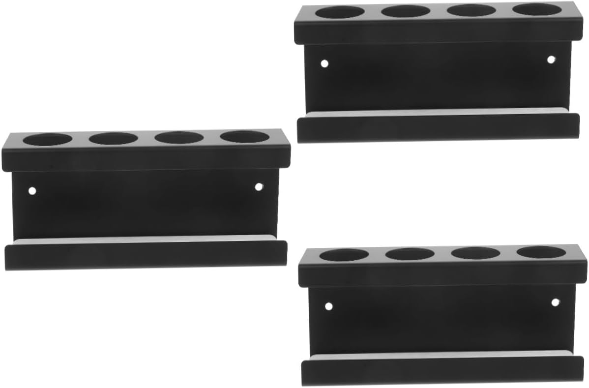 Amosfun 3pcs Toothbrush Mount Electric Toothbrush Holder Stainless Steel Holder Brush Bathroom