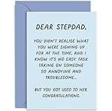 Old English Co. Funny Birthday Card for Stepdad - Humorous Father's Day Card for Stepdad - Birthday Card from Stepson or Stepdaughter - Stepdad Joke Card | Blank Inside with Envelope
