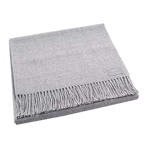 Maloca Pure Baby Alpaca Oversized Unisex Scarf | Ethically Sourced | Hypoallergenic | Softer & Warmer Than Wool