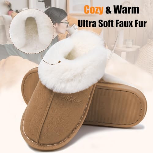 Slippers Women Men Fuzzy House Shoe with Memory Foam Fluffy Comfy Warm Winter Non-Slip Indoor Outdoor3