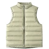 Happy Cherry Boys Girls' Sleeveless Outerwear Quilted Zipper Cute Vests Thicken Lined Padded Jacket