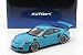 Produktbild AUTOart Porsche 911 (991) GT3 RS Baujahr 2016 Miami blau mit dunkelgrauen Rädern 1:18