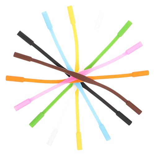 LIFKOME 12Pcs Silicone Eyeglass Straps Slip Retainers for Boys Durable Glasses Holders for Sports Outdoor Activities Eyewear Connectors