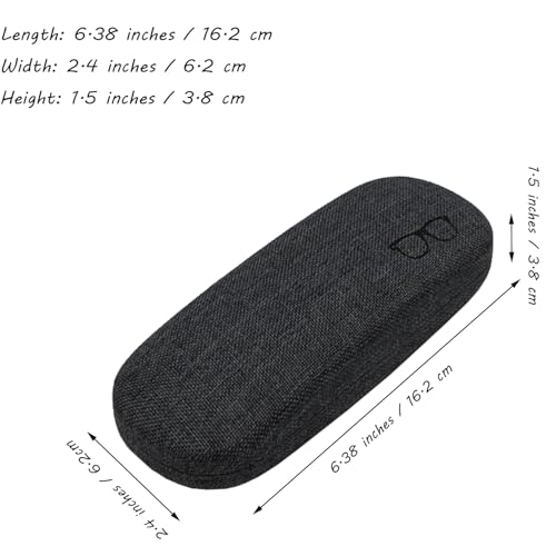 Image of Eyeglasses Case Eye Glasses Box Eyewear Container Protector Cover Sunglasses Bag Hard Shell Protective Pouch