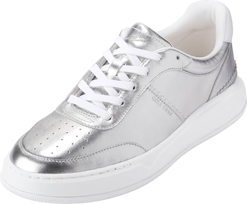 Cole Haan Cole Haan Women's Grandpro Carissa Sneakers, Silver Talca/Optic White, 8-B US