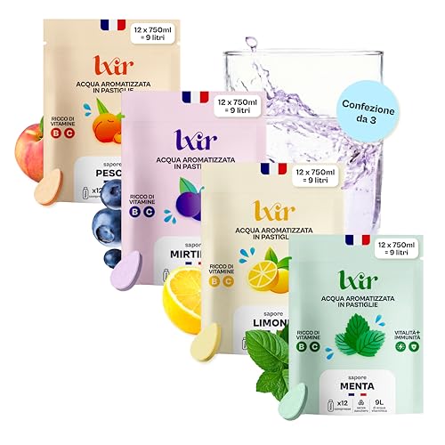 LXIR DRINK – Compresse per acqua aromatizzata senza zucchero –