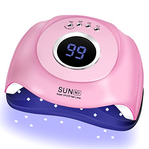 UV LED Nail Lamp,180W UV Light Nail Dryer for Nails Gel Polish with 45