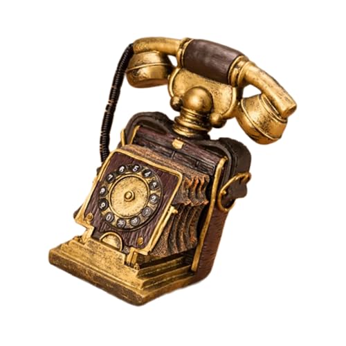 Téléphone vintage authentique en résine pour décors et vitrines