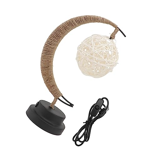 Lurrose LED Creativa Forma Bola Lunar Decorativa Recargable Por USB Para Dormitorio y Decoración De Interiores