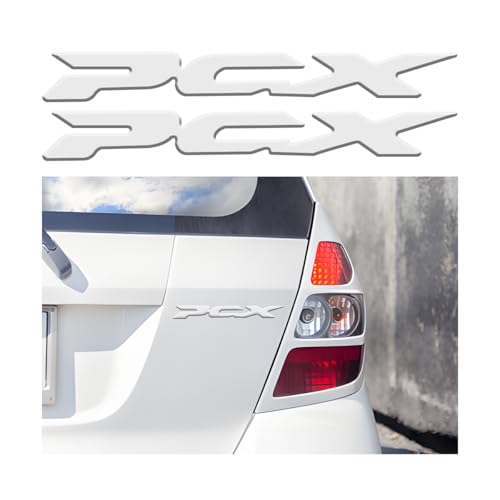 Adunsiaoto Emblema Logotipo 3D Coche, Pegatinas Coche 3D Personalizadas Creativas, Logo Coche 3D Stickers, Pegatinas Letras Coches Material PVC, Car Side Fender Tronco Trasero Emblema(Plata)