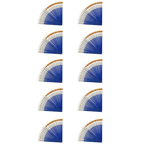 Pinceaux aquarelle lot de 1000 pièces brosses plates et pointues