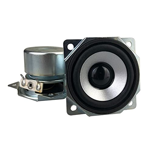 Reland Sun Lot De 2 Haut-Parleurs Portables 4 Ohm 5,1 Cm Gamme Complète 10 W 15 W 20 W Hi-Fi BT DIY (4 Ohm 20 W