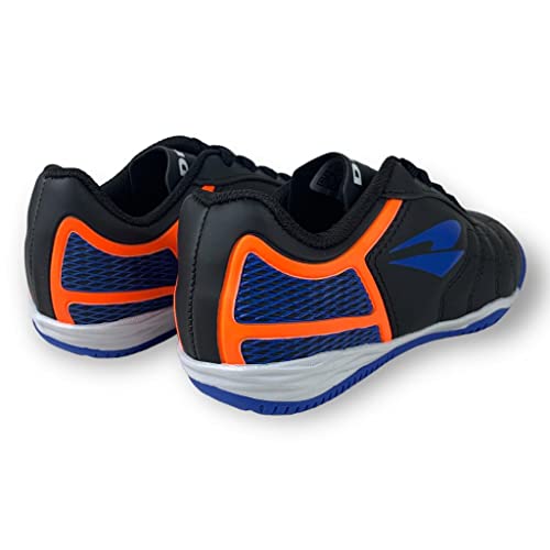 Chuteira Infantil Futsal Dray Topfly Costurada Tamanho:31;Cor:Preto/Azul