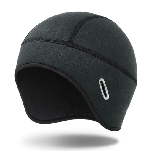MELASA Fleece Lined Winter Cycling Beanie with Holes for Glasses - For Men, Women