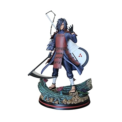Naruto tecknad karaktär bild leksak, uchiha madara naruto action karaktär anime hjälte, lämplig för skrivbord, bil, kontor, kopp tårta dekoration, barns gåvor