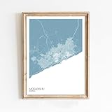 Modern Colored Poster of Mogadishu Somalia 9 | 11x17 12x18 16x24 24x36 Minimal Unframed Print Wall Art | Minimalism Hometowm City Traveler Gift | Minimalist Home Office Decor