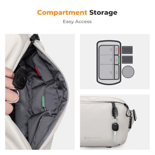 Image of K&F CONCEPT 2 in 1 Camera Sling Bag, Everyday Shoulder Bag