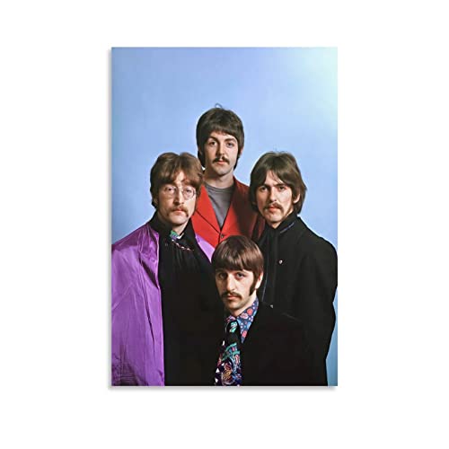 The Beatles – Poster rétro décoratif sur toile, affiches murales et image d’art moderne pour chambre à coucher, 30 x 45… - Les Beatles, Paul McCartney, John Lennon, RIngo Starr, George Harrison The Beatles – Poster rétro décoratif sur toile, affiches murales et image d'art moderne pour chambre à coucher, 30 x 45…
