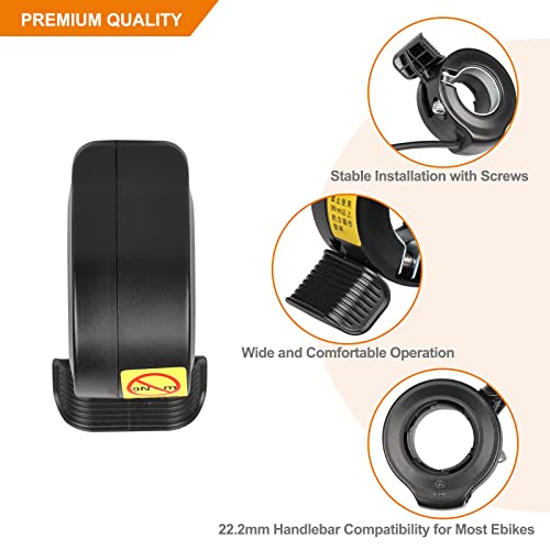 Bafang Thumb Throttle For Motor Kit : Compatible Mid Drive Electric Bike Conversion Kit Bbs01 Bbs02 Bbshd Bbs03 Bbs02B Motor, Waterproof 3Pin Female Thumb Throttle Accelerator For Ebike #TOP4