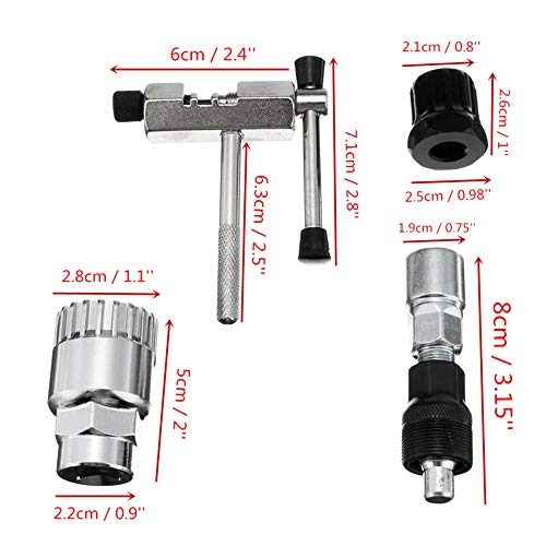 Lixada Kit de ferramentas de reparação de bicicleta mountain bike mtb extrator de manivela cadeia di