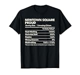 Newtown Square, Pennsylvania Proud Nutrition Facts T-Shirt