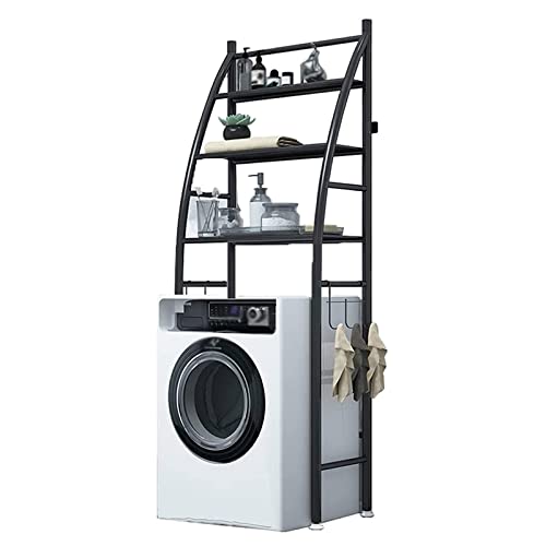 Étagère de rangement pour machine à laver, meuble de salle de bain sur pied à 3 niveaux