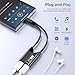 USB C Headphone and Charger Adapter Magnetic USB C Splitter Type C Audio Dongle Adapter with 60W Fast Charging 2 IN 1 iphone 16 Headphone and Charging splitter for iPhone 15/16/17, iPad,Galaxy,Pixel