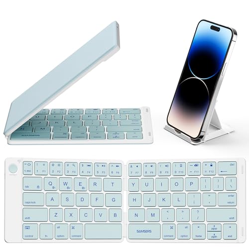 Samsers Bluetooth Foldable Keyboard, Wireless Portable...