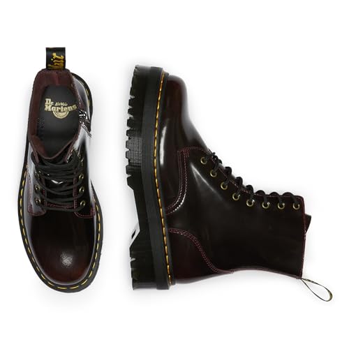 Dr. Martens Botas unisex con cordones 1460 para adultos, Rojo Borgoña 24764600, 38 EU