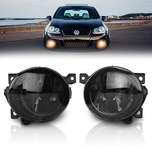 TangMiGe - Feux anti-brouillard compatibles avec Volkswagen GTI Golf V/5 Jetta III/3 Scirocco Up Amarok, (VW 1K1 1K5 1K2 137 138 MK5 MKV), SEAT Mii KF1, Skoda Citigo, 10/2003-04/2017 (Fumée)