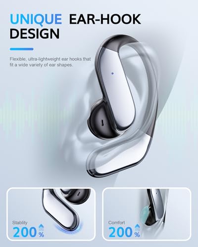 Bone Conduction Headphones Over the Ear Earbuds with Hooks & AI Translation - image 3