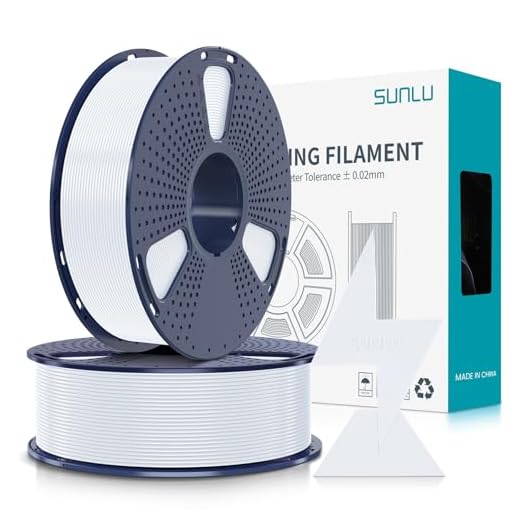SUNLU High Speed PLA Filament 1.75mm, 30mm/s - 600mm/s Print Range, High Flow Speedy 3D Printer PLA Filament, Designed for Fast Printing, Good for Fast Printing, 1KG*2 Rolls White+White