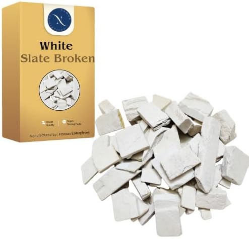 - Slate pencil broken 1KG white slate broken tukda box