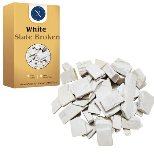 Slate pencil broken 1KG white slate broken tukda box