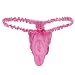Freebily Men's Lace Thongs G String Sissy Pouch Panties Sheer Mesh Underwear Lingerie Hot Pink Medium (Waistline 29.0-43.0")