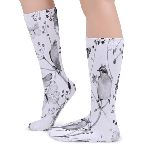 1 Pair Long Athletic Foot Socks Thick Compression Crew Stockings 15.7x3.9 in4