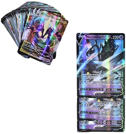 Saibit English 100pcs , Ultra Rare Pokemon Cards, Birthday Gifts Kids Friends, Non-original (Englisch 100 Blatt 20 X+20 Mega + 59 EX Arts+1 Energy) (112)