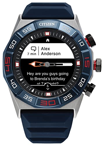 Citizen Cz Smart Pq2 Hybrid Smartwatch With Youq Wellness App Featuring Ibm Watson® Ai And Nasa Research, Black And White Customizable Display, Bluetooth, Hr, Activity Tracker, 18-Day Battery Life #TOP4