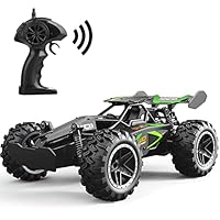 SZJJX Remote Control Cars – 2.4GHz High-Speed RC Car for Kids, 15KM/H+ 2WD Off-Road Car with 2 Rechargeable Batteries, Electric Remote Control Truck Toy for Boys & Girls Gifts (Green)