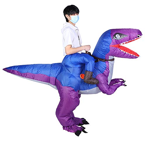 Costume de dinosaure gonflable avec souffleur rapide et tissu léger
