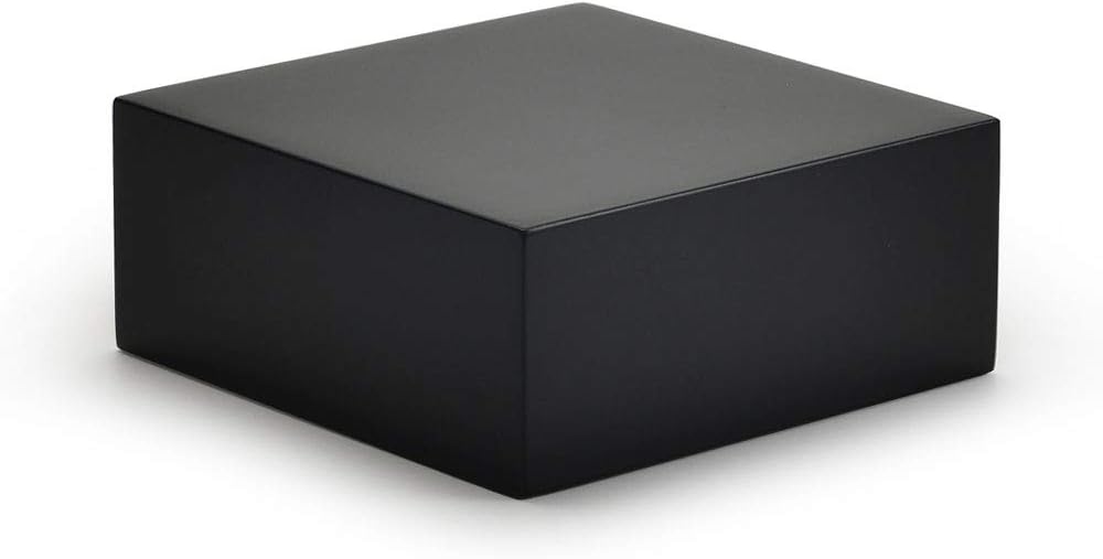 Oirlv Solid Wood Minimalism Style Jewelry Display Stand Showcase Jewelry Organizer Black Square Holder (SM05303)