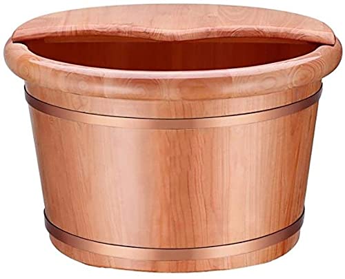 Baño de pies de madera para spa y relajación