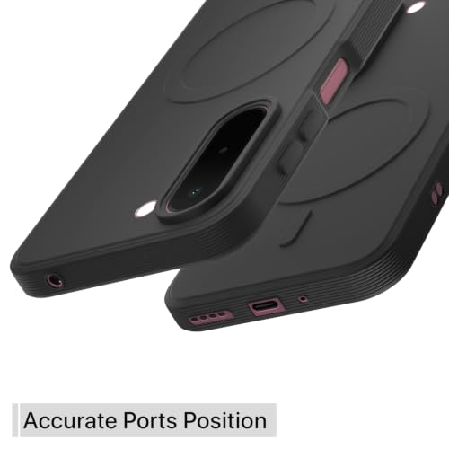 Image of Outlouders Back Cover for OnePlus N6x | Soft Matte Silicone | Slim Fit | Magnetic-Safe Logo Design (Magnetic-Safe Not Compatible) | Shockproof | Camera Protection Bumper Case (Black)