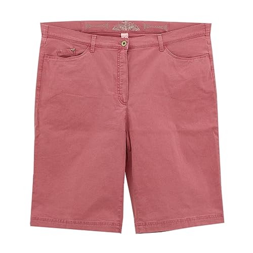 Raphaela by Brax, Laura, Damen Kurze Jeans Shorts Bermudas Gabardine Stretch Pink D 48 W 38