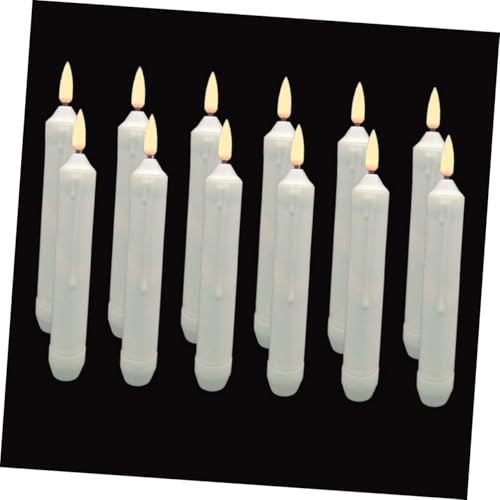 Velas LED cónicas sin llama portátiles con diseño creativo de PP para eventos 3