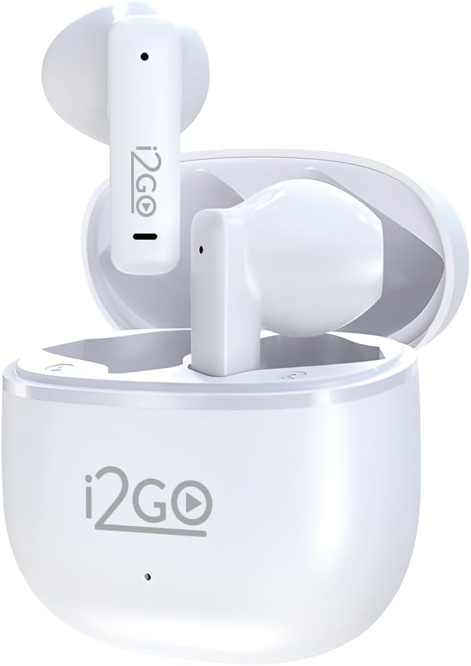 I2GO, Fone De Ouvido, TWS, Bluetooth, Até 16 Horas de Bateria, Air Sound 200, Branco