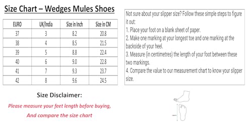 Image of Comfortable Women's Slip-on Wedge Back Open Mules Shoes & Sandals