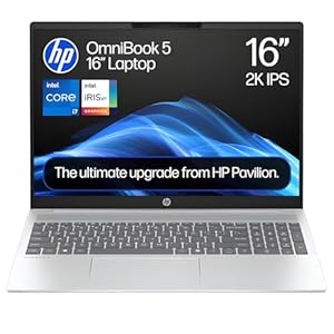 HP OmniBook 5 16-ba1505sa 16" Laptop | Intel Core i7-1355U | 16GB RAM | 512GB SSD | 1920 x 1200 Display | Backlit Keyboard | Windows 11 Home | Silver