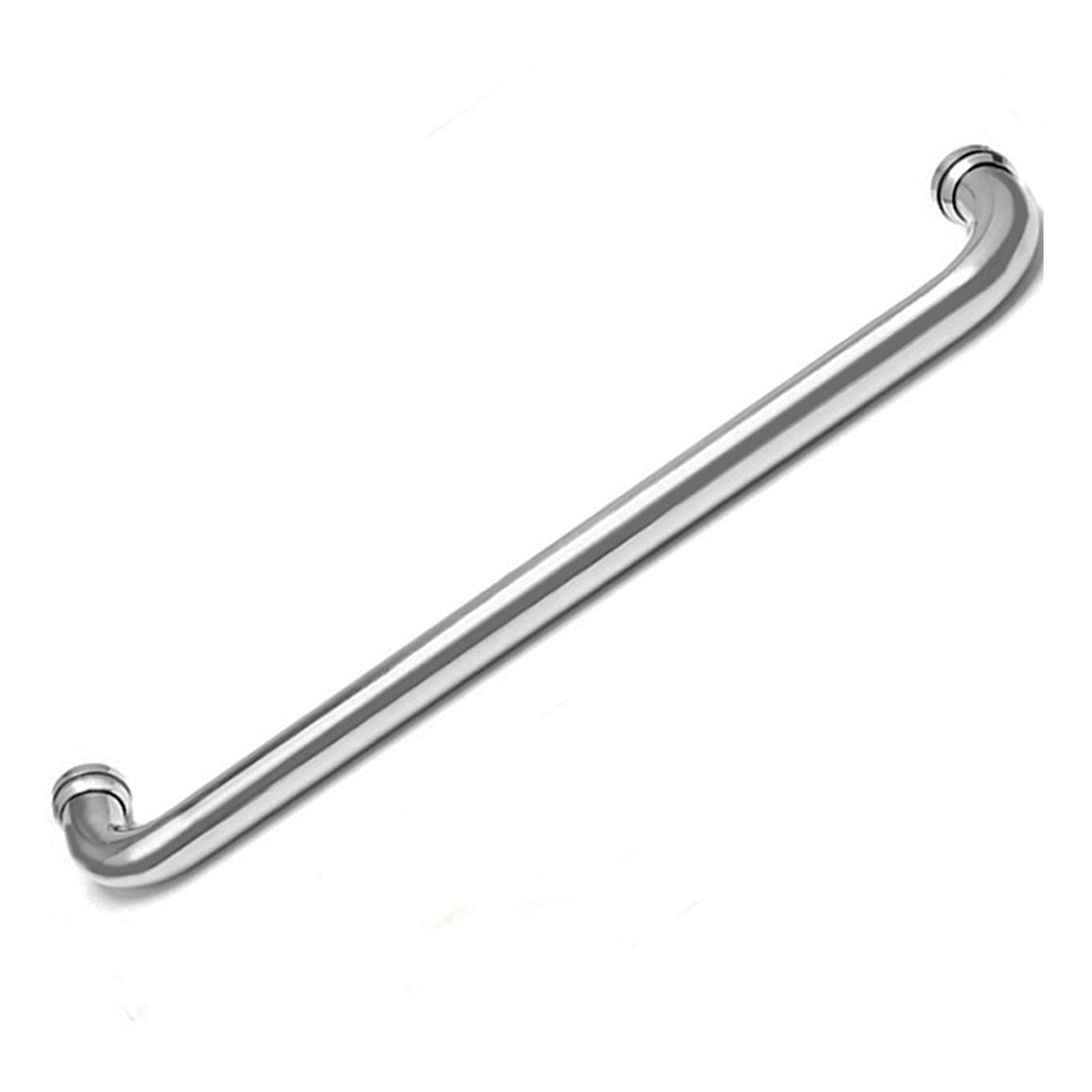 Poignée de porte en verre inox tubulaire poli pour douche et grange